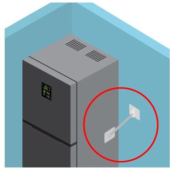 転倒防止可動式金具(壁用) EA979CLシリーズ エスコ