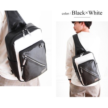 DBG90049-BKWH DEVICE Shade メガボディバッグ トップハウス 55317658