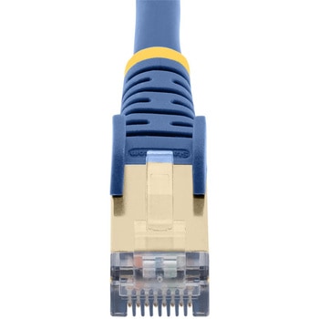カテゴリ6a LANケーブル 5m ブルー ツメ折れ防止RJ45コネクタ CAT6aイーサネットケーブル StarTech.com