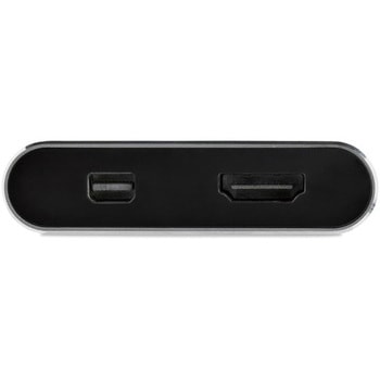USB-C-Mini DisplayPort/HDMI変換アダプタ 4K/60Hz対応 USB Type-C接続HDMI/Mini DP 2 in 1アダプタ StarTech.com