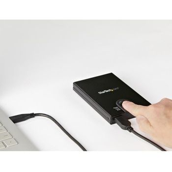 外付け2.5インチHDD/SSDケース 指紋認証機能 SATA対応ハードディスクケース USB-C/USB-A対応機器と接続 StarTech.com