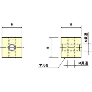 アルミ垂直取付スペーサー 廣杉計器