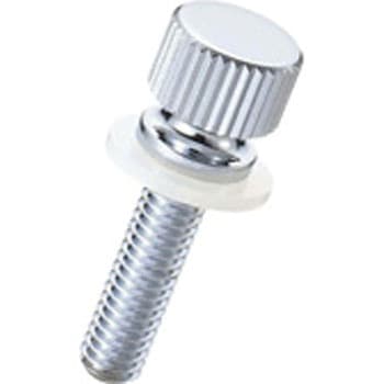 ローレットツマミ Cタイプ/クロム/PTFE 廣杉計器