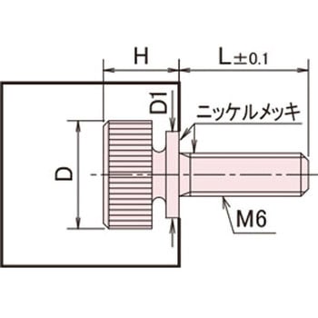 ローレットツマミ Cタイプ/ミクロブラック 廣杉計器