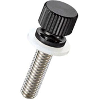 ローレットツマミ Cタイプ/ミクロブラック/PTFE 廣杉計器