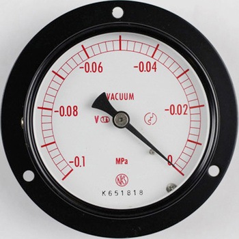 普通形圧力計(Φ75)埋込形D枠(取付穴)耐振用 AC15-231シリーズ 長野計器