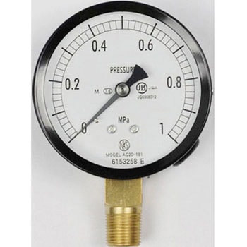 普通形圧力計(Φ75)立形A枠 蒸気用 AC20-181シリーズ 長野計器