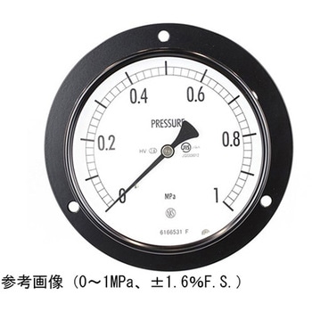 普通形圧力計(Φ100)埋込形D枠(取付穴)耐熱・耐振用 AE15-231シリーズ 長野計器