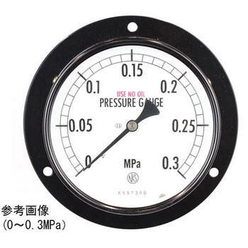 普通形圧力計(Φ100)埋込形D枠(取付穴) AE15-233シリーズ 長野計器