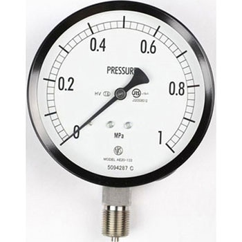 普通形圧力計(Φ100)1MPa 立形A枠 耐熱・耐振用 AE20-133シリーズ 長野計器