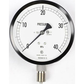 普通形圧力計(Φ100)立形A枠 耐振用 AE20-133シリーズ 長野計器