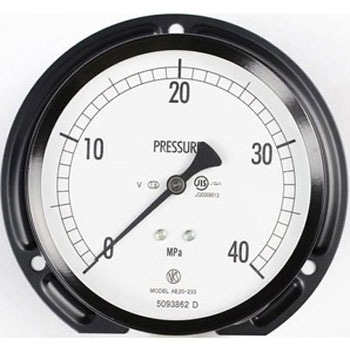 普通形圧力計(Φ100)立形B枠 耐振用 AE20-233シリーズ - 長野計器