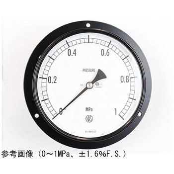 普通形圧力計(Φ150)埋込形D枠(取付穴) AG15-233シリーズ 長野計器