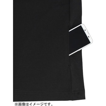 5分袖クールTシャツ 黒 FB-700シリーズ おたふく手袋