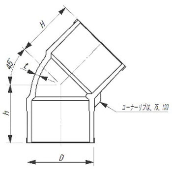 HI継手45°エルボ 東栄管機