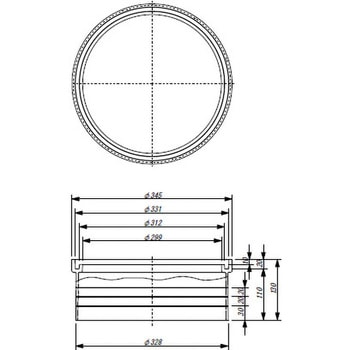 雨水マス用アジャスター - 東栄管機