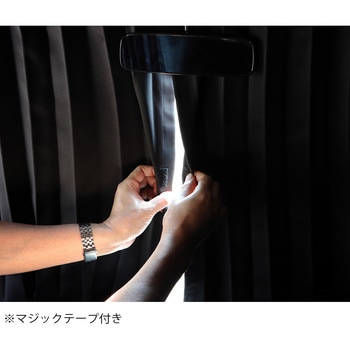 トラックカーテン ぐーすか ブラック アコーディオン式 JET INOUE(ジェットイノウエ)