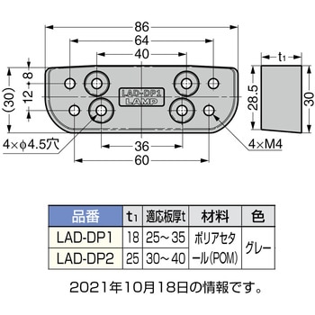 厚板対応スペーサー - LAMP(スガツネ工業)