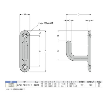 ステンレス鋼製フック LAMP(スガツネ工業)