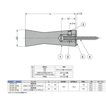 HK-DF-18-BL ステンレス鋼製フック 1個 スガツネ(LAMP) 【通販サイト