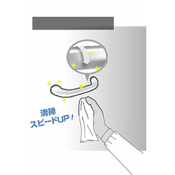 ステンレス鋼製ハイジェニックハンドル LAMP(スガツネ工業)
