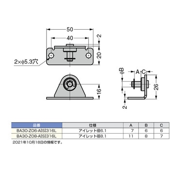 ステンレス鋼製ブラケット LAMP(スガツネ工業)