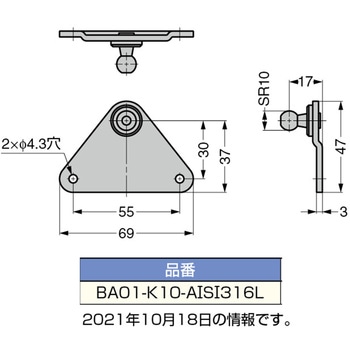 ステンレス鋼製ブラケット LAMP(スガツネ)