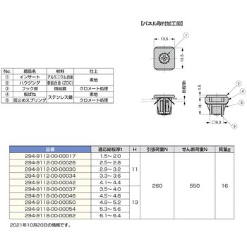DST ジョイントファスナー 294-91型 LAMP(スガツネ)