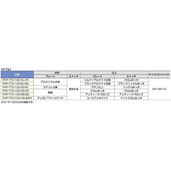 PXP-TTS-102-BL-BN トグルスイッチPXP-TTS-10型(ダブル) 1セット