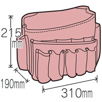 11-8197 ツールバッグ ももいろ迷彩 1個 KLASS(クラス)(旧極東産機