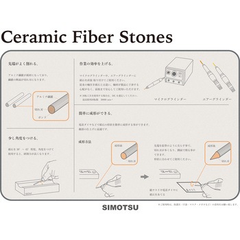 セラミックファイバー砥石 グラインダー用 SIMOTSU