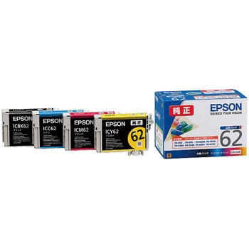 IC4CL62 純正インクカートリッジ EPSON IC4CL62 1パック(4色) EPSON