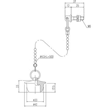 浴槽用鎖付ゴム栓 LIXIL(INAX) 風呂栓 【通販モノタロウ】