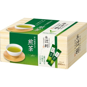 204033 宇治抹茶入り煎茶(スティック)100本 1箱(100本) 辻利 【通販