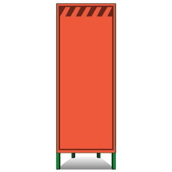 エアーメッシュサイン看板(高輝度オレンジ蛍光反射) トーグ安全工業