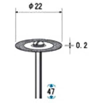 ダイヤモンドカッティングディスク(電着タイプ)(シャンク径3mm) ナカニシ(NSK)