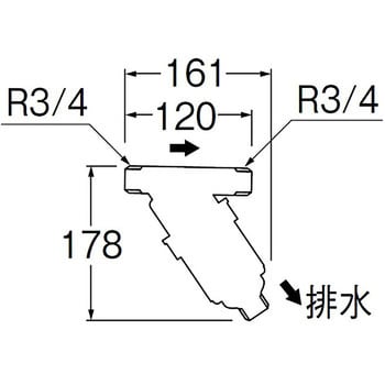 SANEI(旧:三栄水栓製作所):フィルター 型式:ECXH10-50-20-ZA デザイン