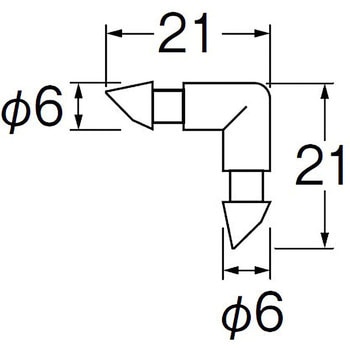 エルボコネクター SANEI