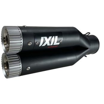 IX-XM3257XN IXIL(イクシル) KTM DUKE 125/250/390 17-21 L3N デュアル ラウンド ブラック スリップオン  マフラー 1本 MAD MAX(マッドマックス) 【通販モノタロウ】