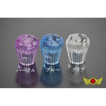 ダイヤカットシフトノブ 泡入り 60mm 変換アダプター付き MAD MAX(マッドマックス)