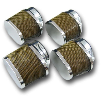 パワーフィルター オーバルタイプ 42mm 汎用 メッキ MAD MAX(マッドマックス)
