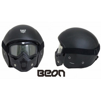 BEON フェイスマスク取り外し可能オープンフェイス オートバイ ハーフ ヘルメット用
