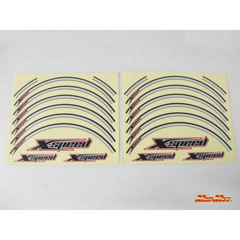 X Speed 14インチホイール用リムステッカー シルバー Mad Max マッドマックス バイクカスタムパーツ 通販モノタロウ Mk17 0113s