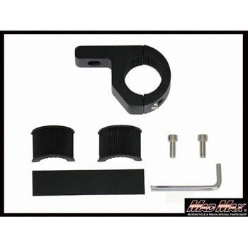 作業灯 投光器 フォグランプ 丸型パイプ用 取り付けステー ブラック MAD MAX(マッドマックス)