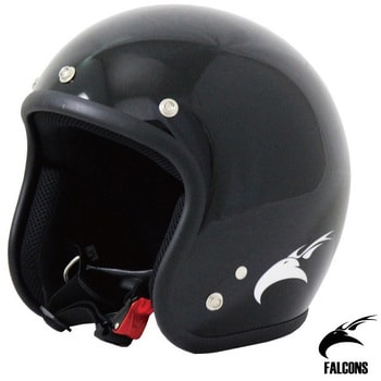 バイク用 FALCONS スモールジェットヘルメット フリーサイズ 