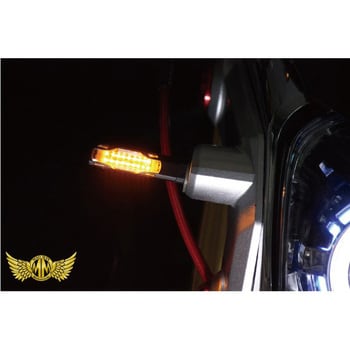 WL-9093LED-SQ LED 18連 アルミシーケンシャル ウィンカー クリア MAD