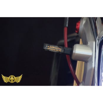 WL-9093LED-SQ LED 18連 アルミシーケンシャル ウィンカー クリア MAD