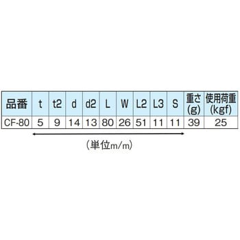 CF-80 ステンレス チェーンフック 1個 FIRST(ファースト) 【通販