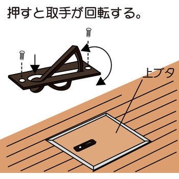 ダイカスト半回転取手 大 WAKI