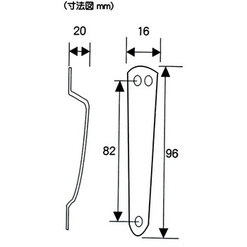 ステン三ツ穴取手 WAKI(和気産業)